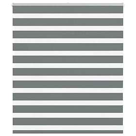 vidaXL Rullgardin zebra mörkgrå 120x100 cm tyg bredd 115,9cm polyester