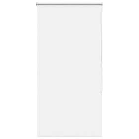 vidaXL Rullgardin mörkläggning vit 80x130 cm tyg bredd 75,7 cm