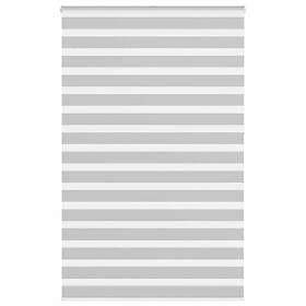 vidaXL Rullgardin zebra ljusgrå 145x230 cm tyg bredd 140,9cm polyester
