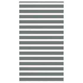 vidaXL Rullgardin zebra mörkgrå 120x200 cm tyg bredd 115,9cm polyester