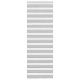 vidaXL Rullgardin zebra ljusgrå 70x200 cm tyg bredd 65,9 cm polyester