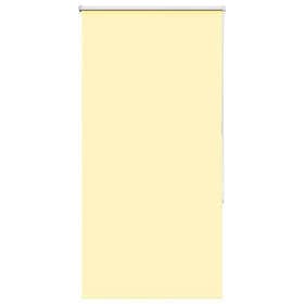 vidaXL Rullgardin mörkläggningsgul 75x175 cm tyg bredd 70,7 cm