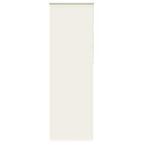vidaXL Rullgardin mörkläggning naturvit 75x210 cm tygbredd 70,7 cm