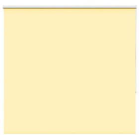 vidaXL Rullgardin mörkläggningsgul 145x175 cm tygbredd 141,6 cm