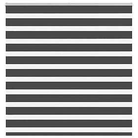 vidaXL Rullgardin zebra svart 140x100 cm tyg bredd 135,9cm polyester