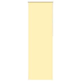 vidaXL Rullgardin mörkläggningsgul 80x230 cm tyg bredd 75,7 cm