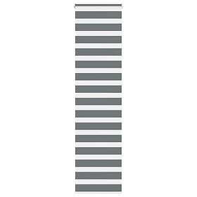 vidaXL Rullgardin zebra mörkgrå 65x230 cm tyg bredd 60,9 cm polyester