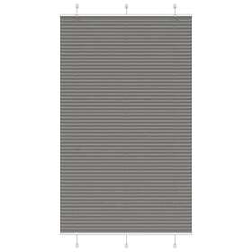 vidaXL Plisserad persienn antracit 120x200 cm tyg bredd 119,4 cm