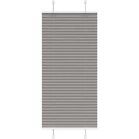 vidaXL Plisserad persienn antracit 65x100cm tyg bredd 64,4cm polyester