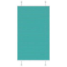 vidaXL Plisserad persienn bensingrön 75x150 cm tyg bredd 74,4cm
