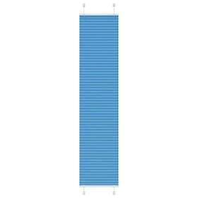 vidaXL Plisserad persienn blå 50x200cm tyg bredd 49,4cm polyester