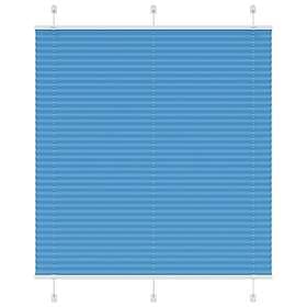 vidaXL Plisserad persienn blå 120x100 cm tyg bredd 119,4cm polyester