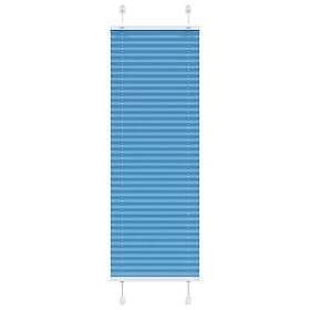 vidaXL Plisserad persienn blå 45x150cm tyg bredd 44,4cm polyester