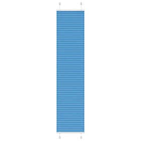 vidaXL Plisserad persienn blå 45x200cm tyg bredd 44,4cm polyester