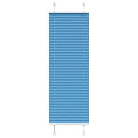 vidaXL Plisserad persienn blå 50x150cm tyg bredd 49,4cm polyester