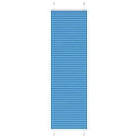 vidaXL Plisserad persienn blå 65x200cm tyg bredd 64,4cm polyester