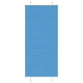 vidaXL Pleated Blind Blue 85x200 cm Polyester