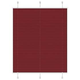 vidaXL Plisserad persienn Bordeaux röd 110x100 cm tyg bredd 109,4 cm