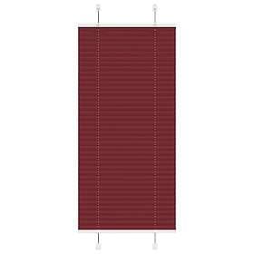 vidaXL Plisserad persienn Bordeaux röd 55x150 cm tyg bredd 54,4 cm