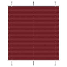 vidaXL Plisserad persienn Bordeaux röd 120x150 cm tyg bredd 119,4 cm