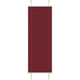 vidaXL Plisserad persienn Bordeaux röd 45x100cm tyg bredd 44,4cm