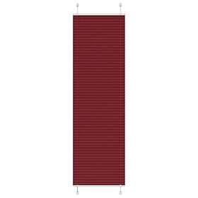 vidaXL Plisserad persienn Bordeaux röd 55x200 cm tyg bredd 54,4 cm