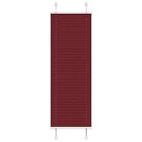 vidaXL Plisserad persienn Bordeaux röd 50x150 cm tyg bredd 49,4 cm