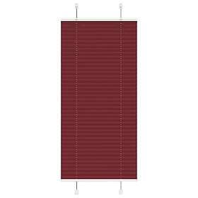 vidaXL Plisserad persienn Bordeaux röd 60x100cm tyg bredd 59,4cm