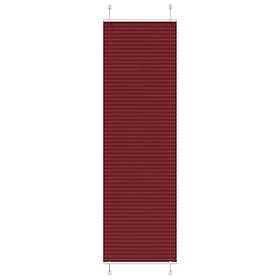 vidaXL Plisserad persienn Bordeaux röd 60x200 cm tyg bredd 59,4 cm