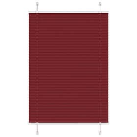 vidaXL Plisserad persienn Bordeaux röd 95x150 cm tyg bredd 94,4 cm