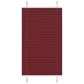 vidaXL Plisserad persienn Bordeaux röd 70x150 cm tyg bredd 69,4 cm
