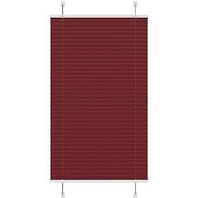 vidaXL Plisserad persienn Bordeaux röd 80x100 cm tyg bredd 79,4 cm