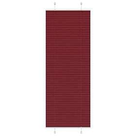 vidaXL Plisserad persienn Bordeaux röd 80x200 cm tyg bredd 79,4 cm