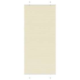 vidaXL Pleated Blind Fabric 100x200 cm Cream