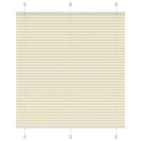 vidaXL Pleated Blind Fabric 120x150 cm Cream