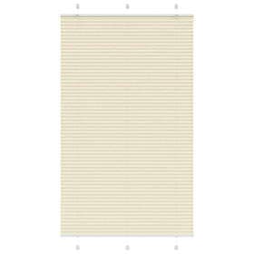 vidaXL Plisserad persienn cremefärgad 120x200 cm tyg bredd 119,4cm