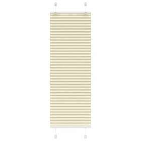 vidaXL Plisserad persienn cremefärgad 45x100cm tyg bredd 44,4cm