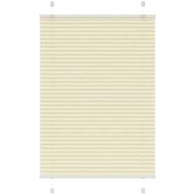 vidaXL Plisserad persienn cremefärgad 90x150 cm tyg bredd 89,4 cm