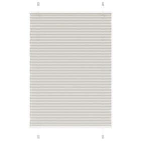 vidaXL Plisserad persienn ljusgrå 100x100 cm tyg bredd 99,4 cm