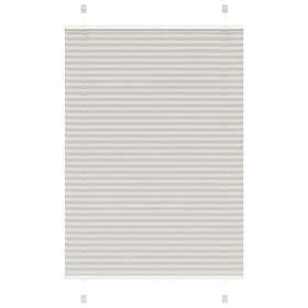 vidaXL Plisserad persienn ljusgrå 100x150 cm tyg bredd 99,4 cm