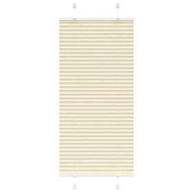 vidaXL Plisserad persienn cremefärgad 60x100cm tyg bredd 59,4cm