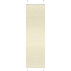 vidaXL Plisserad persienn cremefärgad 60x200cm tyg bredd 59,4cm