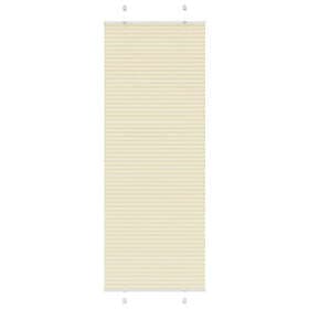 vidaXL Plisserad persienn cremefärgad 70x200 cm tyg bredd 69,4 cm