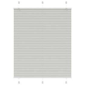 vidaXL Plisserad persienn ljusgrå 105x100 cm tyg bredd 104,4cm