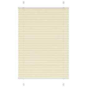 vidaXL Plisserad persienn cremefärgad 95x150 cm tyg bredd 94,4 cm