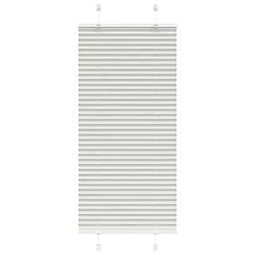 vidaXL Plisserad persienn ljusgrå 55x150cm tyg bredd 54,4cm polyester
