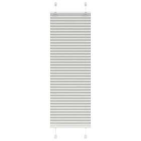 vidaXL Plisserad persienn ljusgrå 40x100 cm tyg bredd 39,4cm polyester