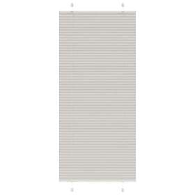 vidaXL Plisserad persienn ljusgrå 100x200 cm tyg bredd 99,4 cm