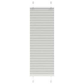 vidaXL Plisserad persienn ljusgrå 50x150cm tyg bredd 49,4cm polyester