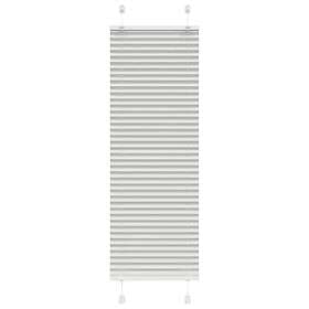 vidaXL Plisserad persienn ljusgrå 50x100cm tyg bredd 49,4cm polyester